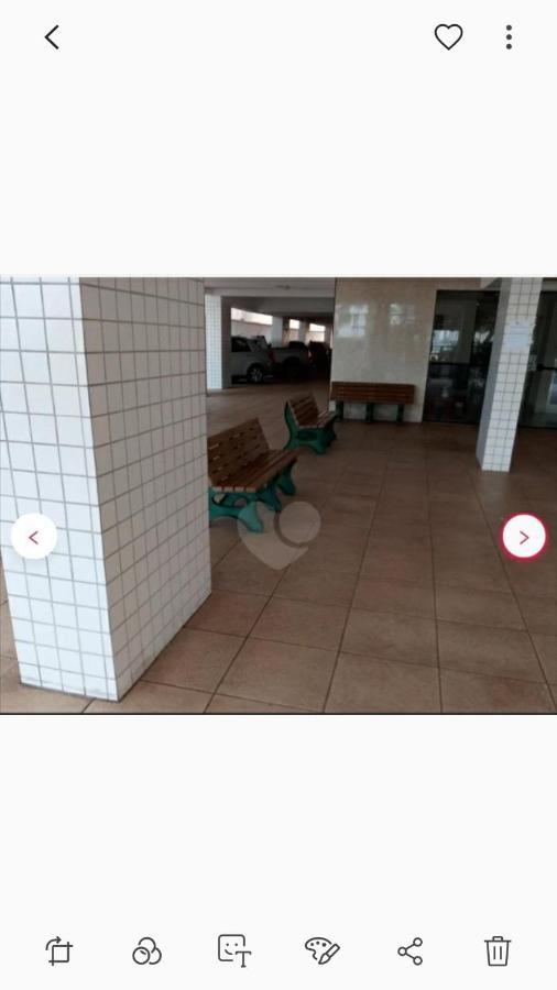 Apartamento mobiliado prédio frente ao mar São Vicente Exterior foto