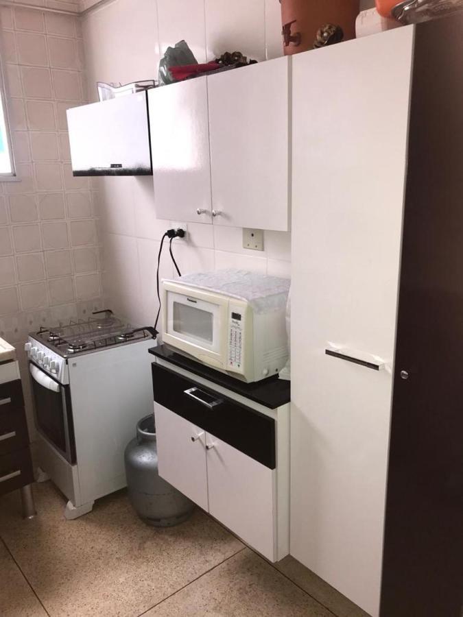 Apartamento mobiliado prédio frente ao mar São Vicente Exterior foto