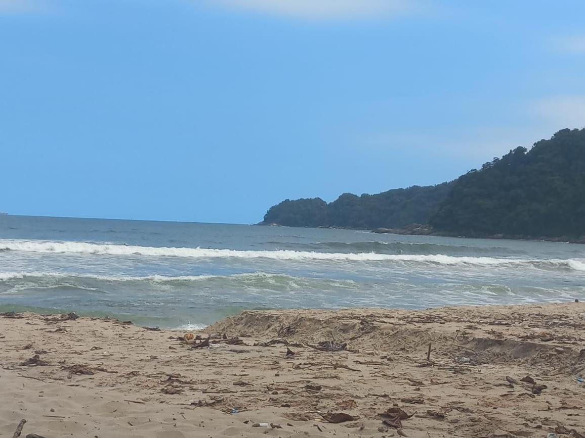 Apartamento mobiliado prédio frente ao mar São Vicente Exterior foto